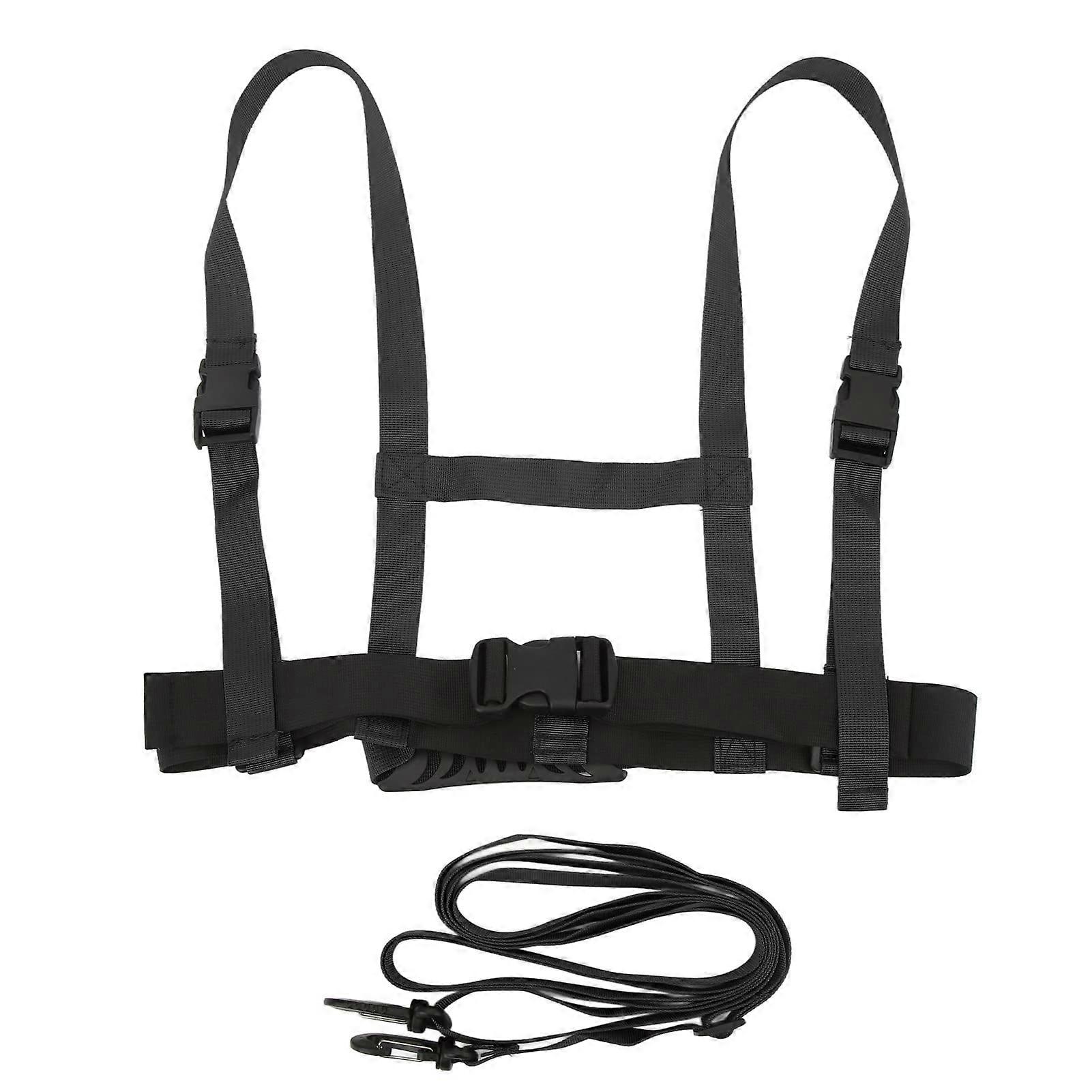 ילדים סקי סנובורד אימון רתמה, סקי מאמן רתמה עם רצועה מתכווננת ללמד ילדים סקי, החלקה, סקייטבורד בבטחה (שחור)