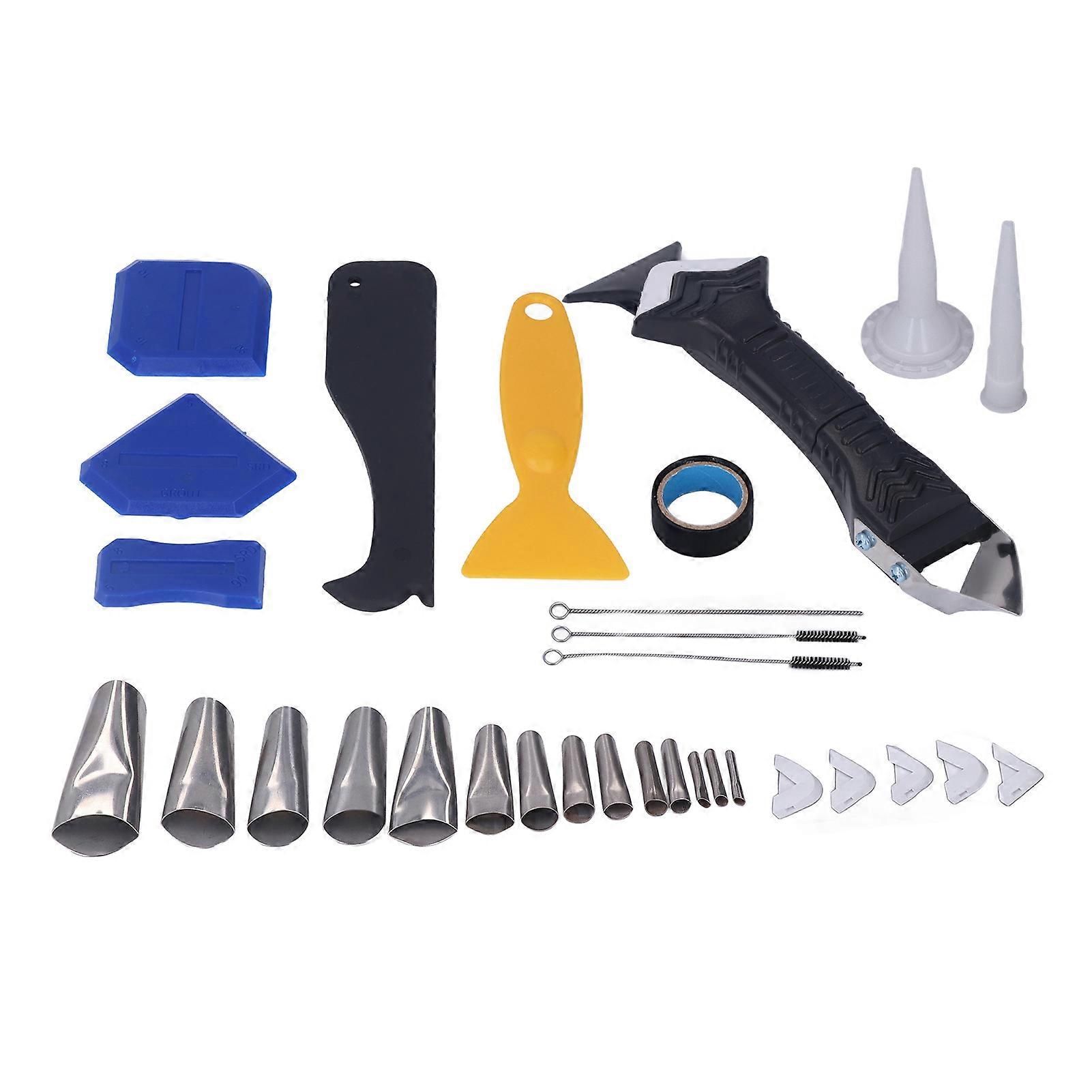 5 in 1 Caulking Tool Set Multifunctional Shovel Angle Scraper Silicone Sealant Finishing Tool