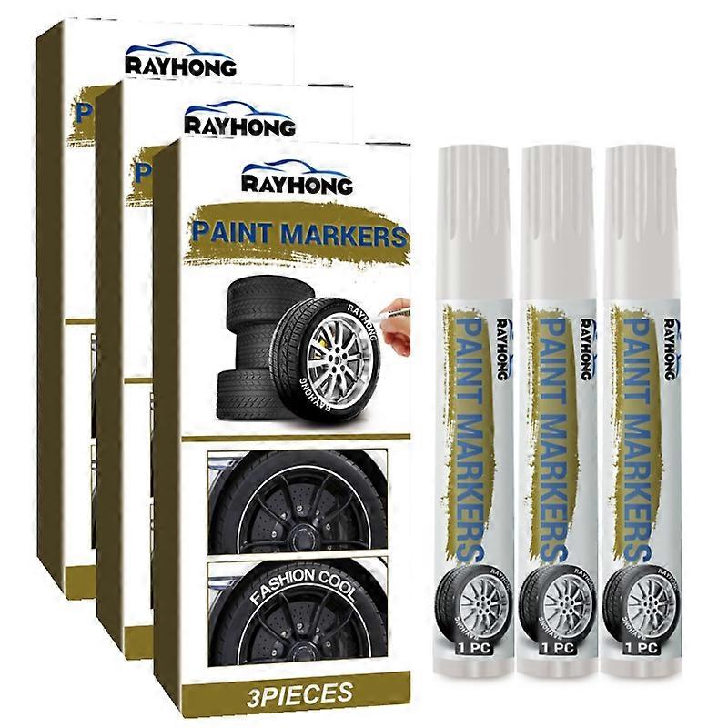 Paint Marker Pen Wasserdichte Ölmarker Stifte Autoreifen Reifen Reifen Metall Weiß