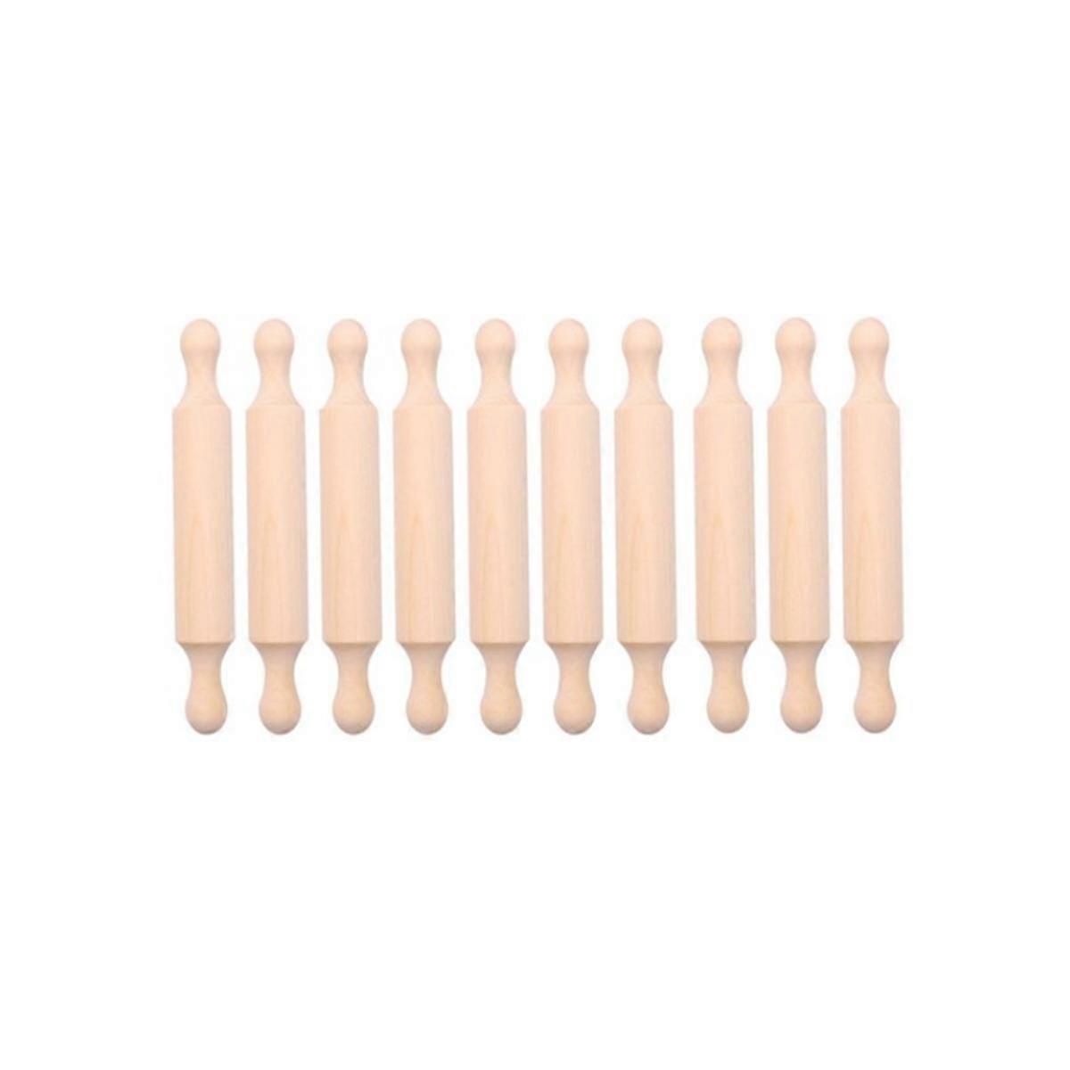 7In Wooden Mini Rolling Pin Long Kitchen Baking Small Dough Rolling Pin for Children Fondant Pastry