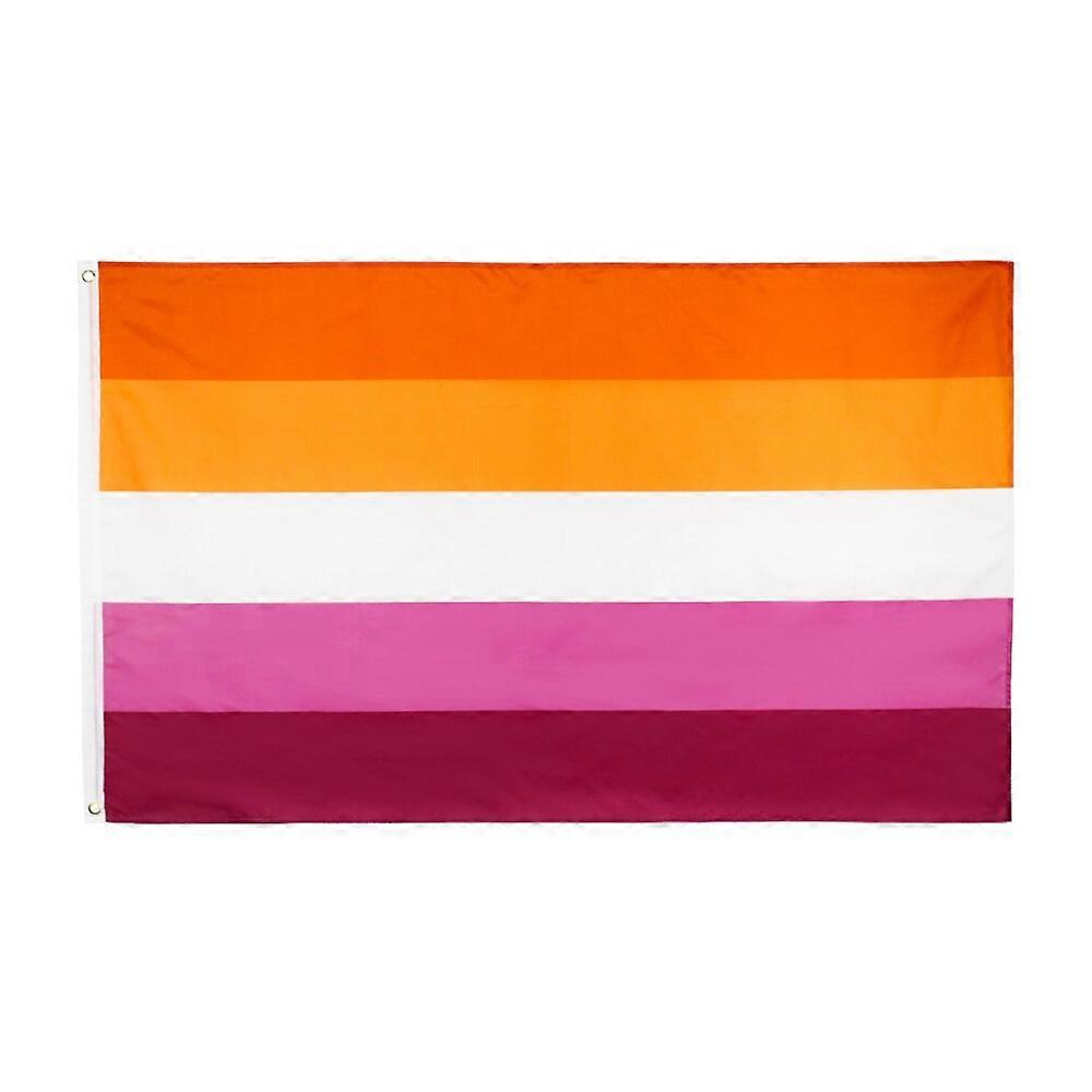 90x150cm sunset Lesbian Pride Flag