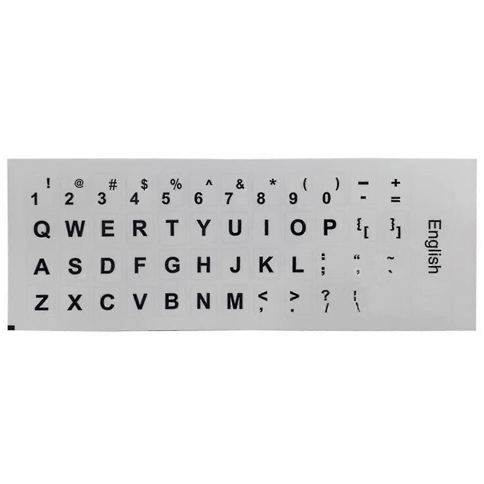 Computer Keyboard Sticker English Language Keypad Decal Protective Film