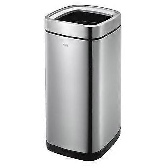 Eko Open-Top-Abfalleimer Laguna 35 L Mattsilber