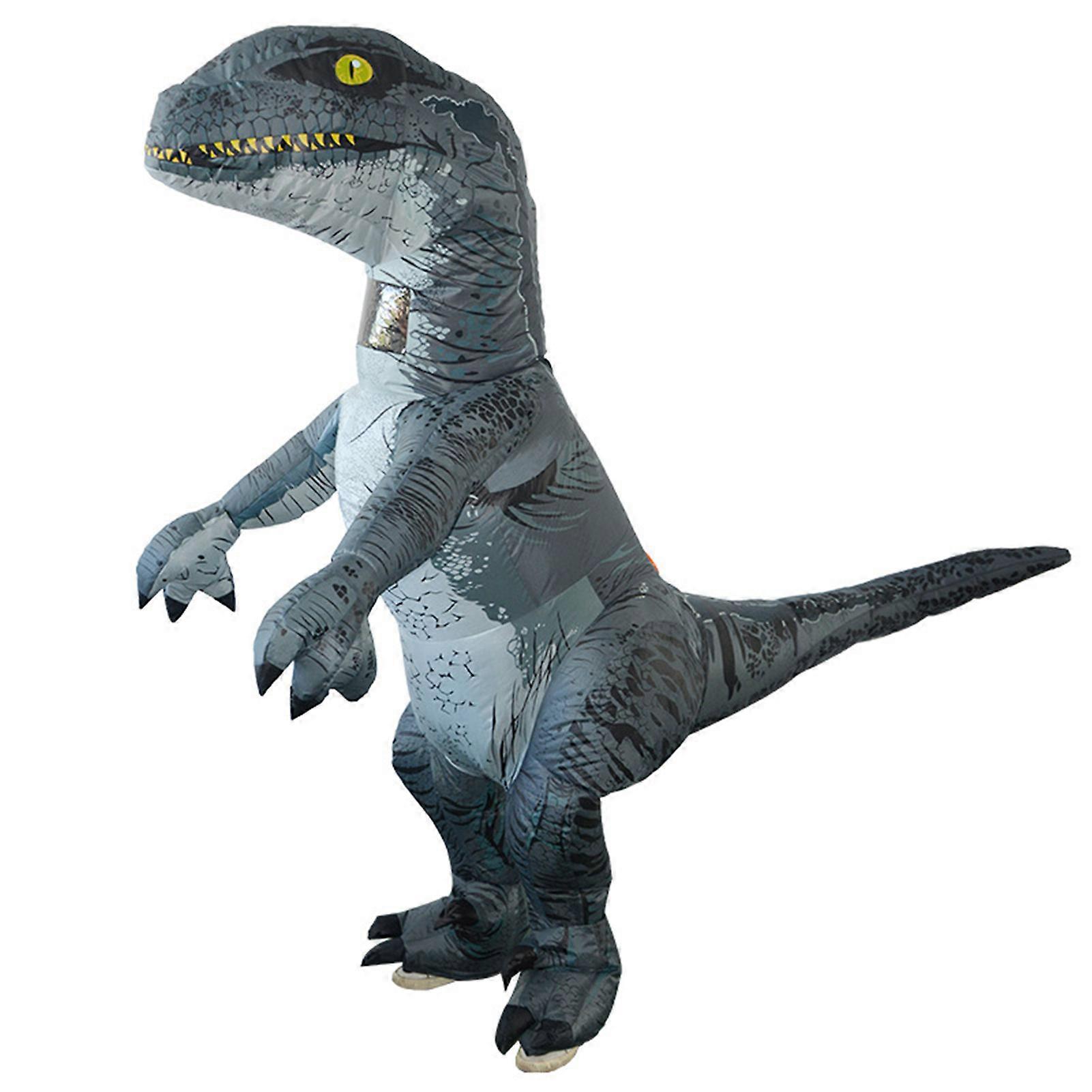 Halloween Costumes Adults Zombie T-Rex Inflatable Costume for Stage Performance Party Halloween Skeleton Raptor Dinosaur