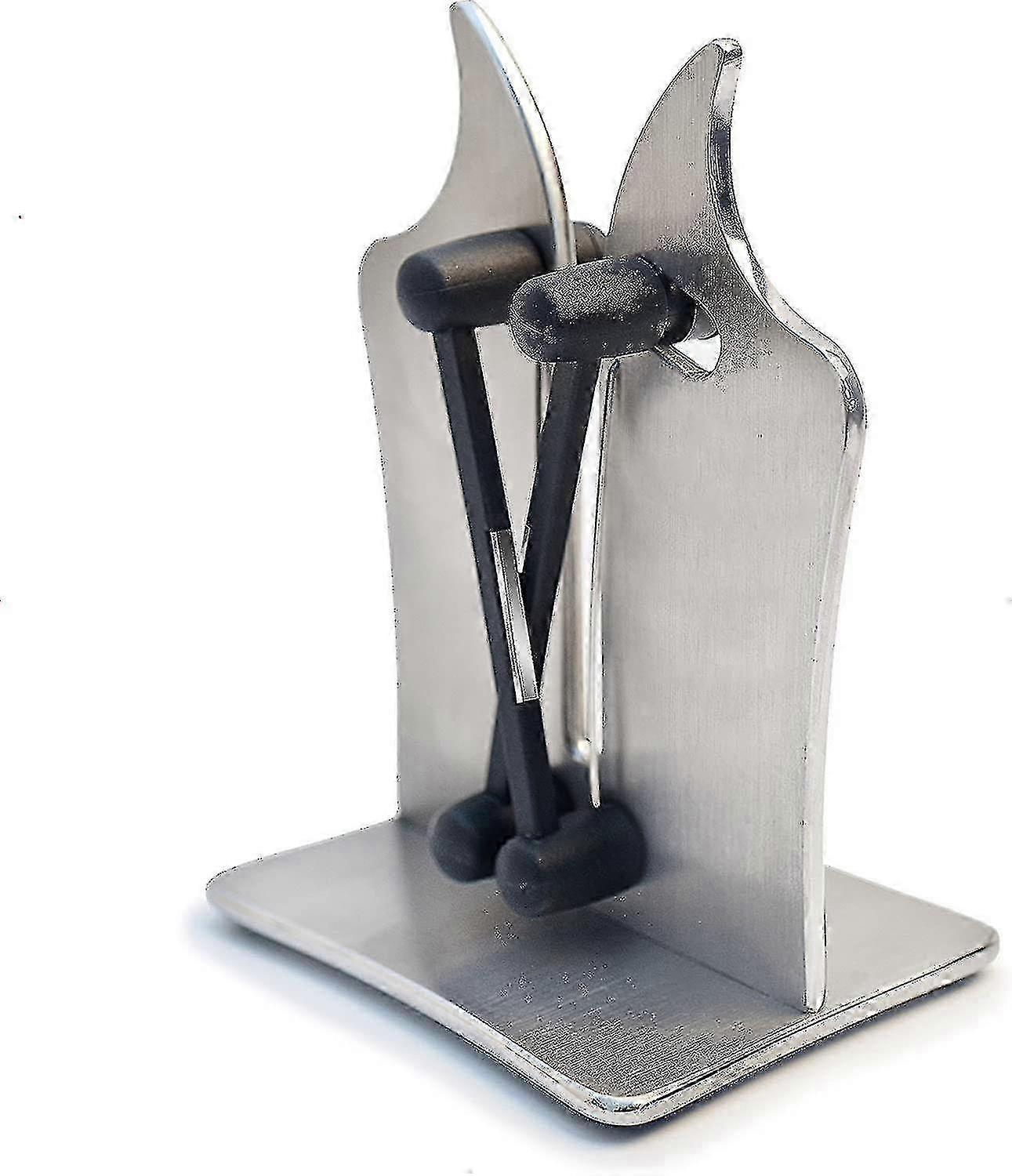 Professional Knife Sharpener Solid Stainless Steel (1pcs,silver)