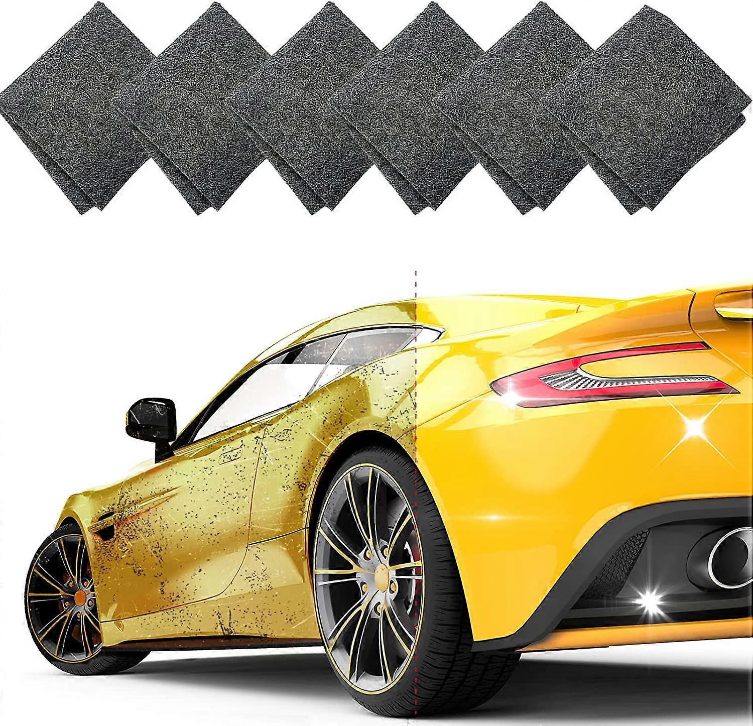 Nano Sparkle Cloth 6 PCS, Magic Car Scratch Remover Cloth for Car Scratch Repairing, Surface Polishing