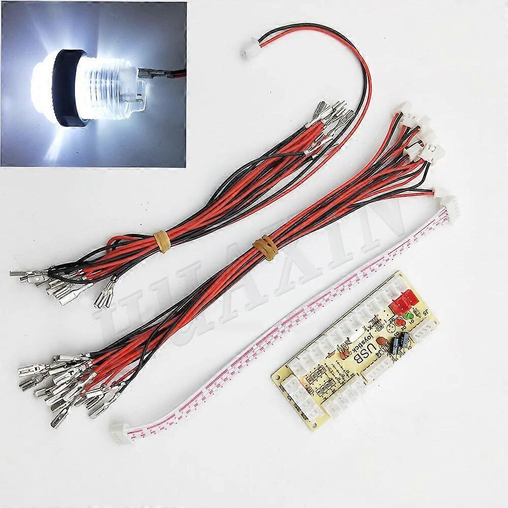 Null Verzögerung mit 5V Arcade Game USB Encoder PC zum Joystick für MAME Raspberry Pi Retropie Projekte Perfekte Passform SANWA Teile