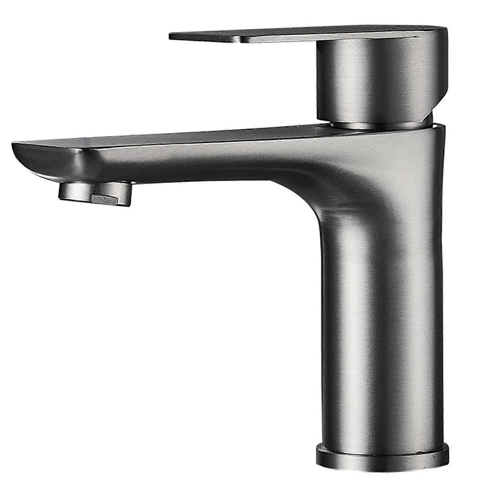 Stainless Steel Faucet Single Handle Hot and Cold Mixer Water Tap for Bathroom