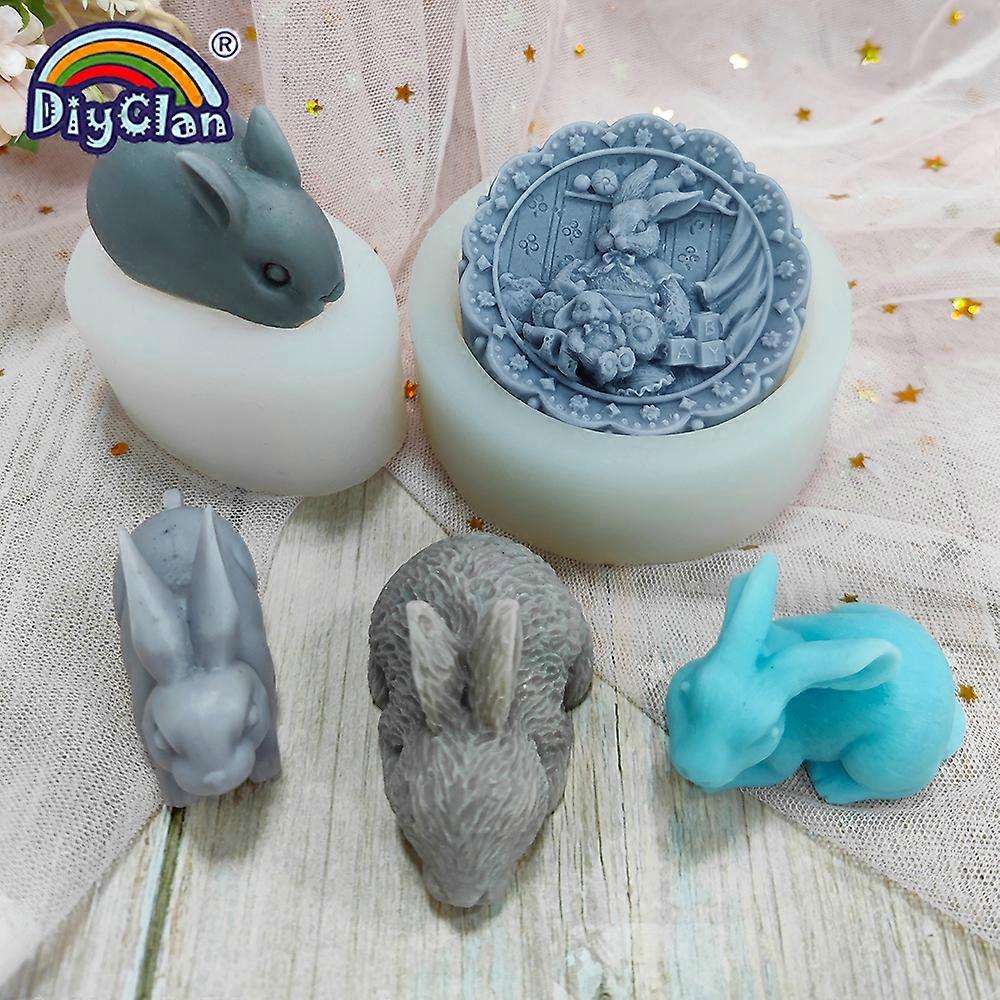 3D Kanin Silikonform For Fondant Kake Dekorasjonsverktøy Påskehare  Sjokolade Dessert Mousse Bakeleire Gipsharpiks Form | Fruugo NO, image size:1000x1000