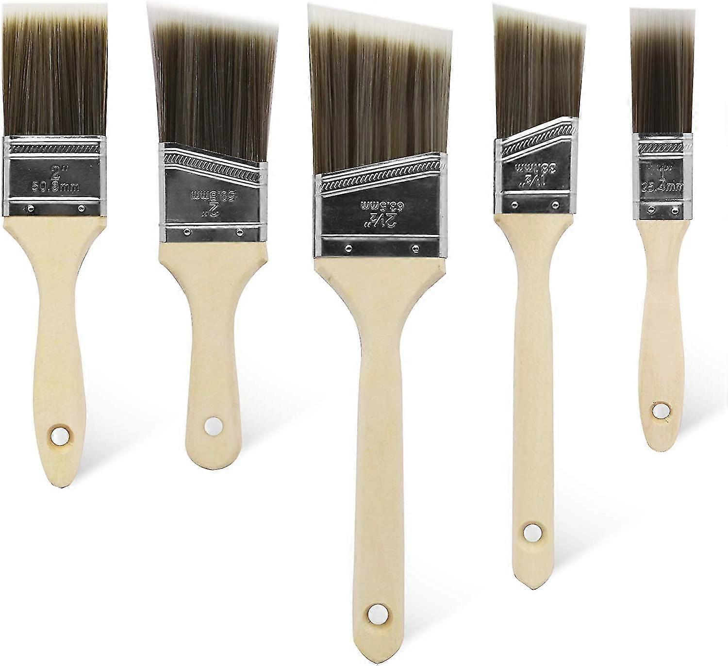 4 Pcs Varnish Paint Brush, Wide Brush, Glaze Brush, Premium Universal Brush, Natural Bristles, Mix No-loss Brush For Crafts, Hobbies, Home, Garden And