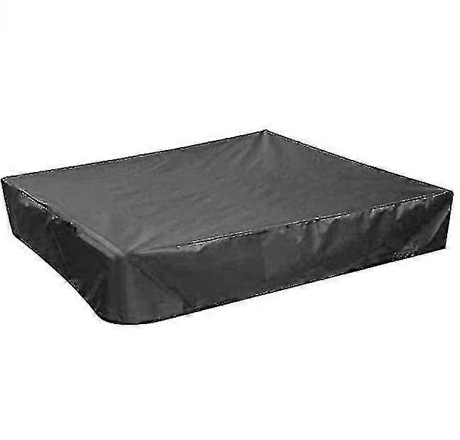 Sandpit Cover, Black Waterproof Dustproof Uv Prot Square Drawstring