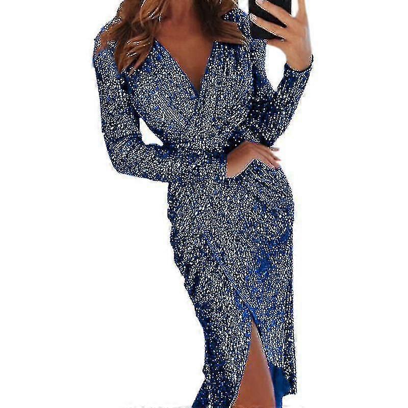 Nők's Flitteres ruha ruha