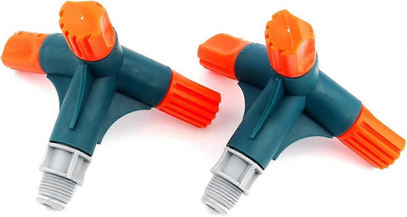 Lawn Irrigation System 1-10 Pcs 1.27 Inch Outside Thread 360 Degree Automatic Rotating Sprinkler Garden Rotating Sprinkler Color: 3 Pcs