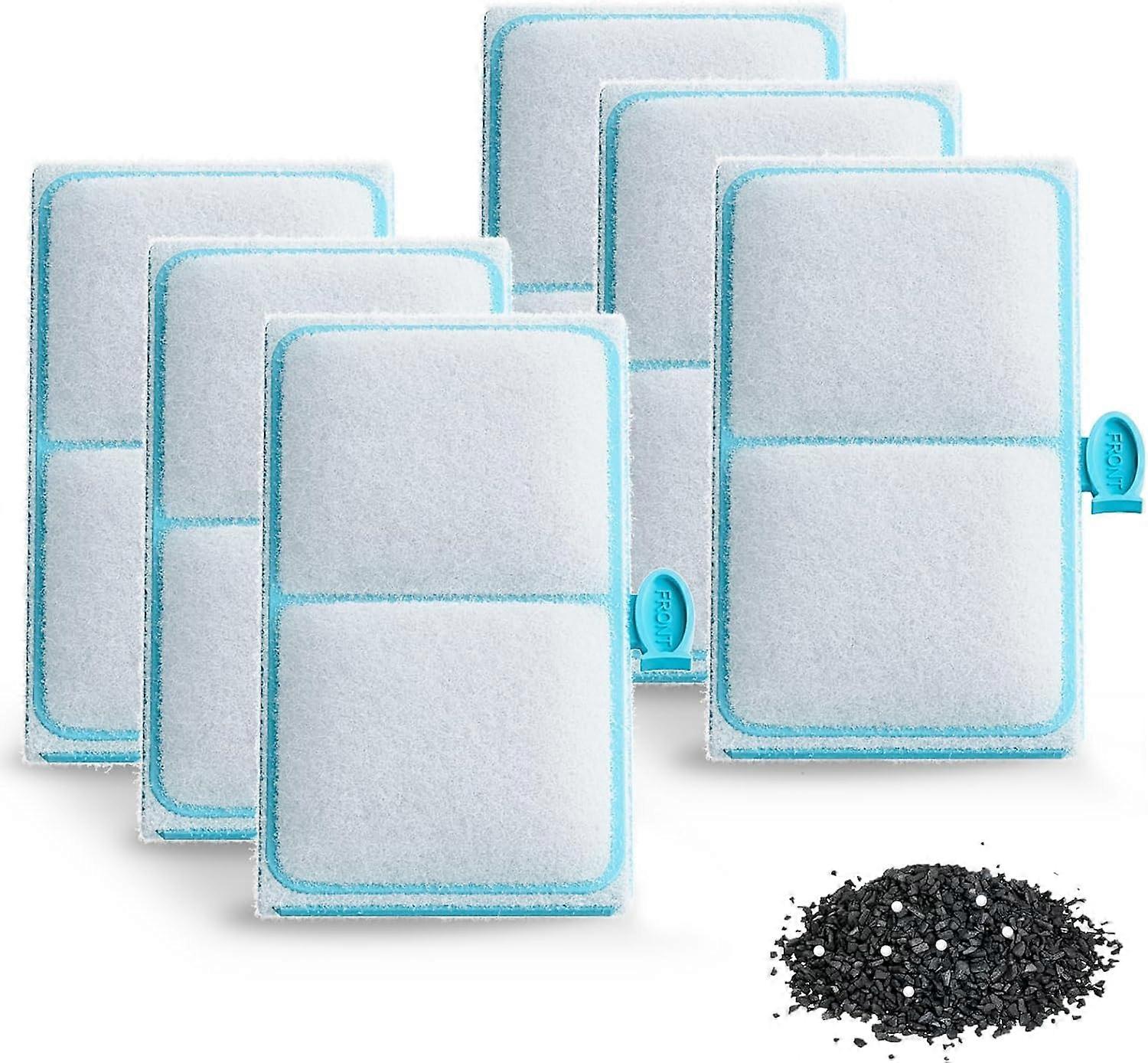 6 Count EF-S Element Filter Cartridges for Top Fin BF5 Bettaflo Cartridge Filters and Desktop Aquariums Fish Tank Replacement Cartridges for Water Fil