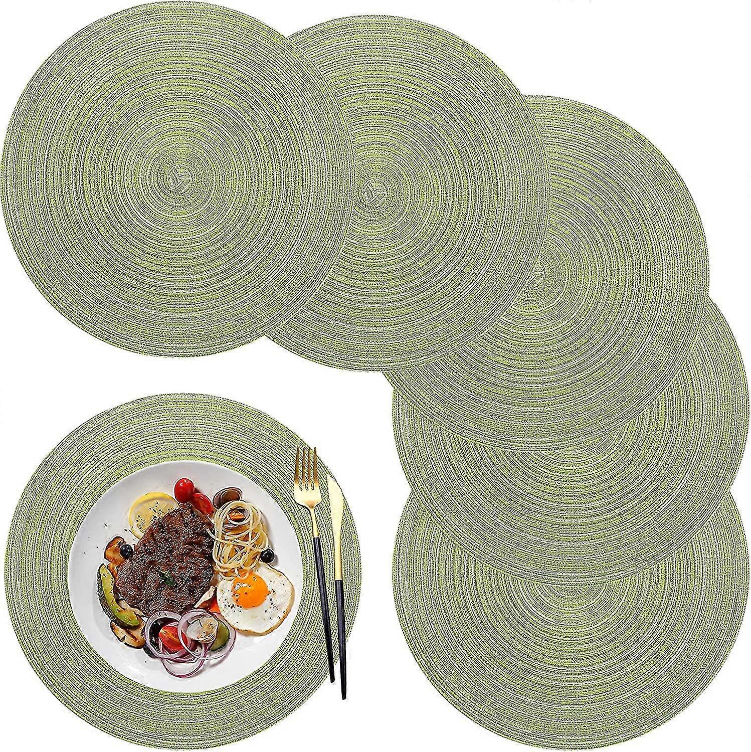 Placemats, Round Pp Braided