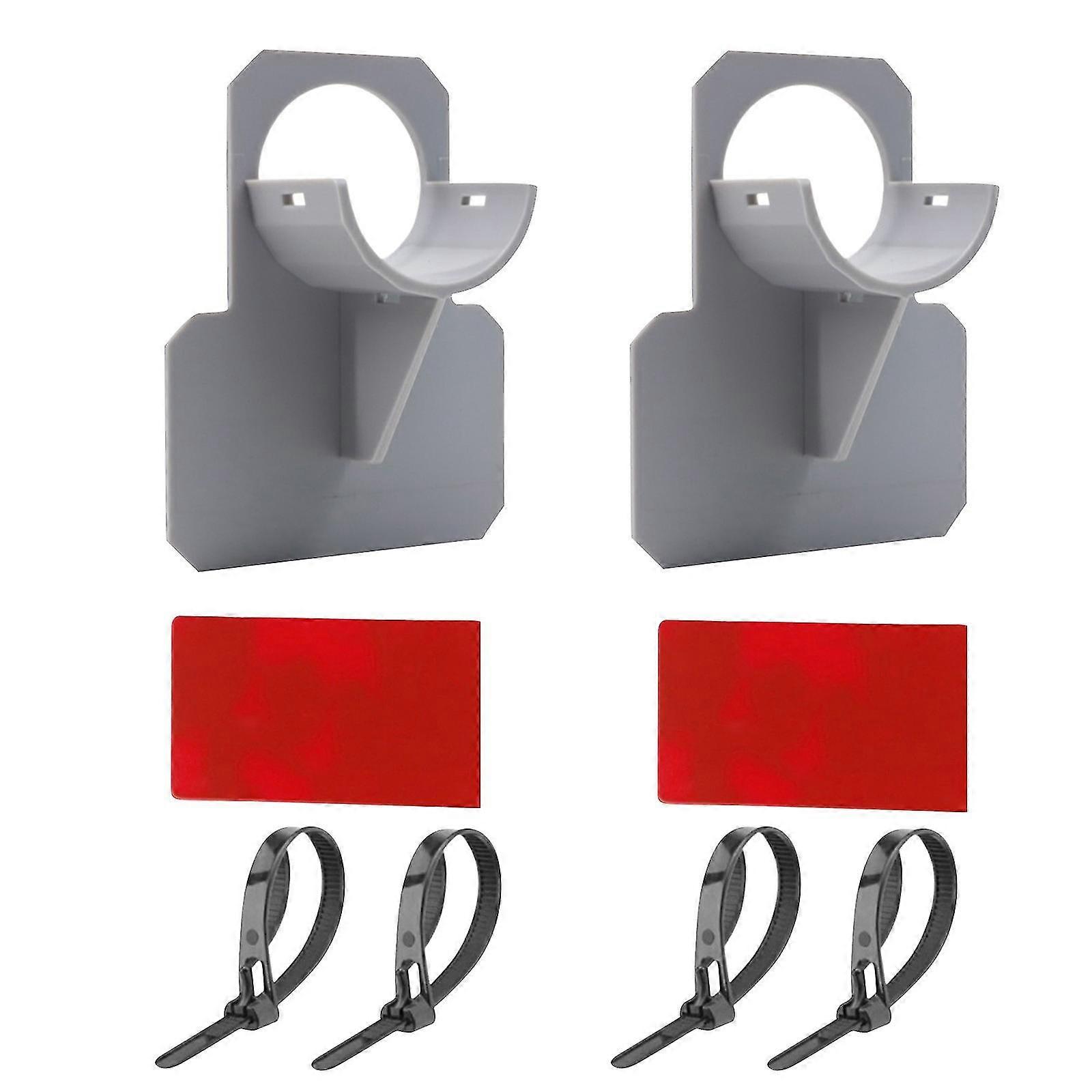 30-38mm Swimming Pool Pipe Holder Mount Supports for Swimming Pool Above Ground Water Hose Bracket with Cable Tie, Grey