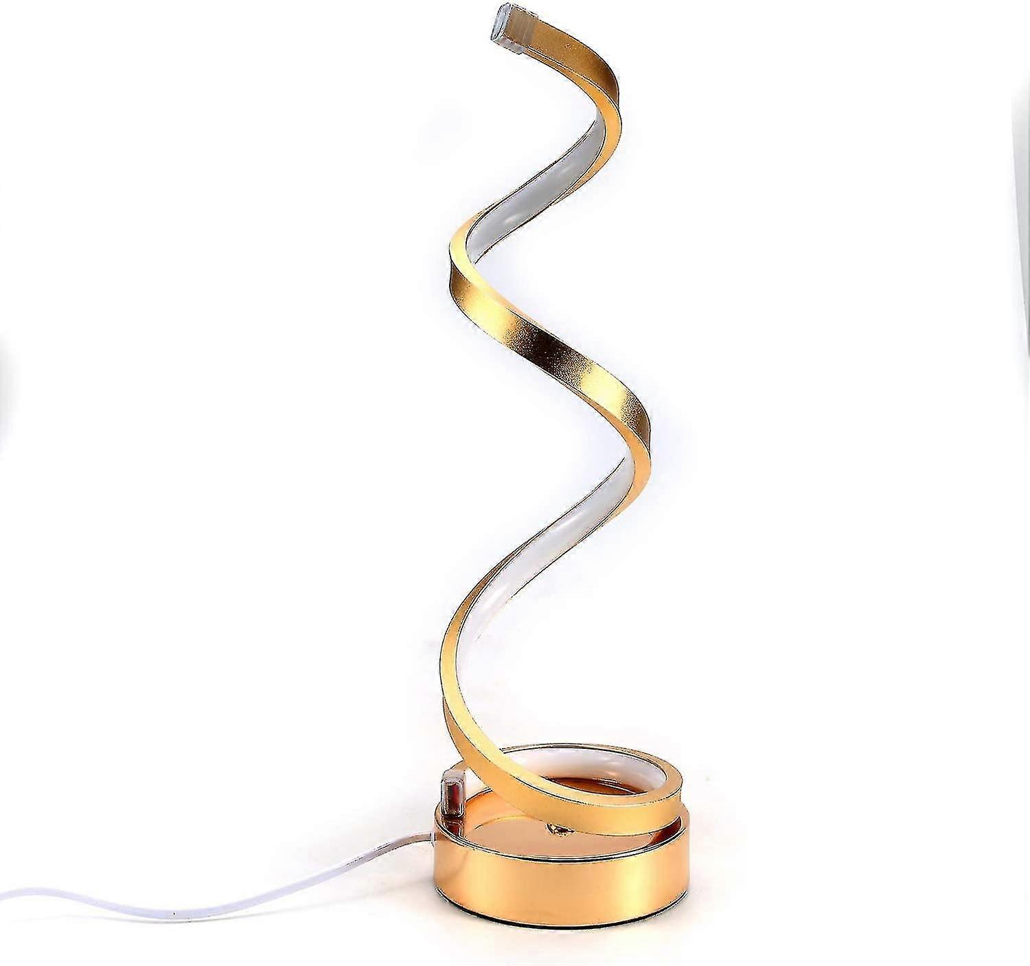 Spiral Shape Table Lamp And Led Eye Protect Table Light Bedside Bedroom Table