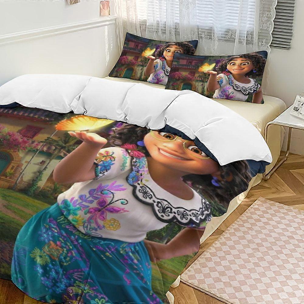 v2047 Lençóis Roupa de Cama Encanto Conjunto de Cama de 3 Peças Conjunto de Cama Macio Quente E Confortável Conjunto De Cama Com 1 Capa De Edredom E 2 Fronhas Lençóis yuq2047