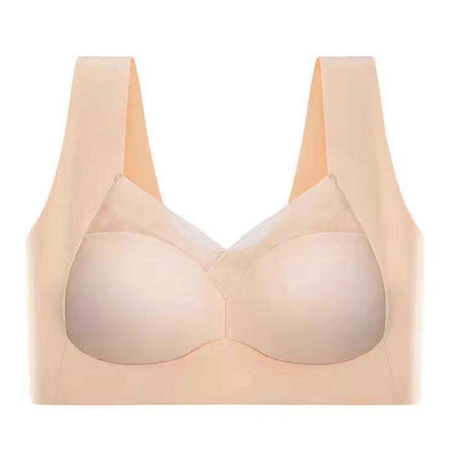 Bra Strapless Mesh Sexy Seamless Push up Wireless Anti Sagging Plus Posture Correcting Comfor