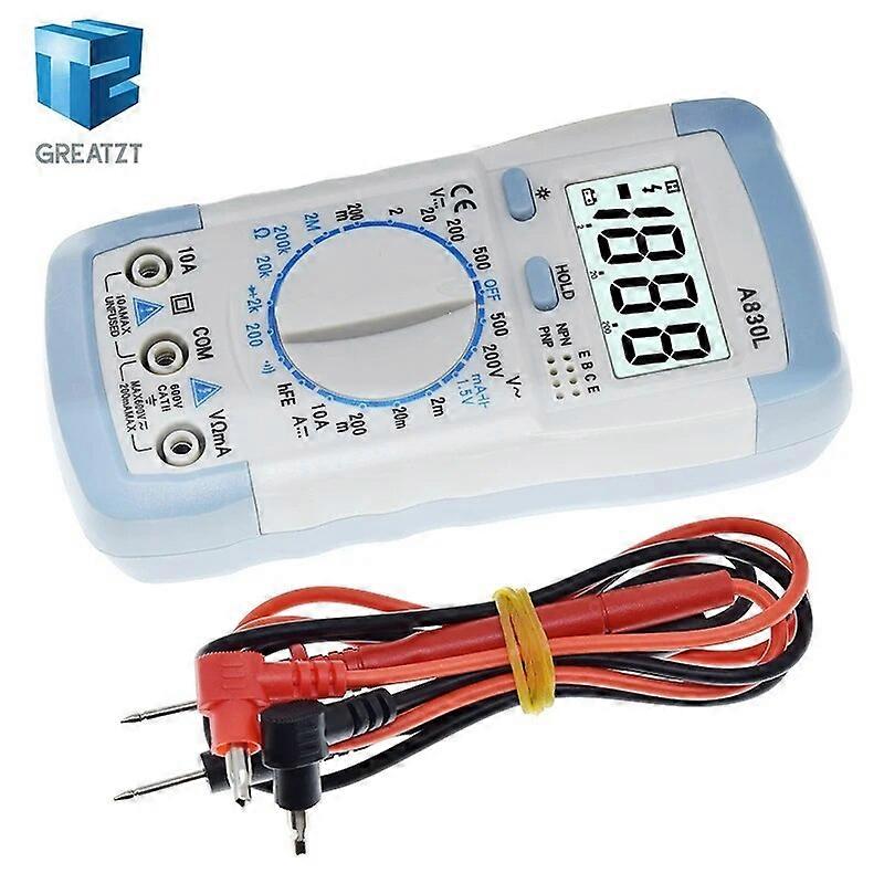 A830L LCD Digital Multimeter DC AC Voltage Diode Freguency Multitester Volt Tester Test Current