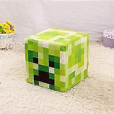 My World Around Plush Little Black Steve Creeper Trap Box Lawn Square Pillow Pillow Doll high quality