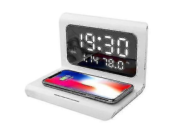 10w Wireless Charger Pad Led Display Alarm Clock