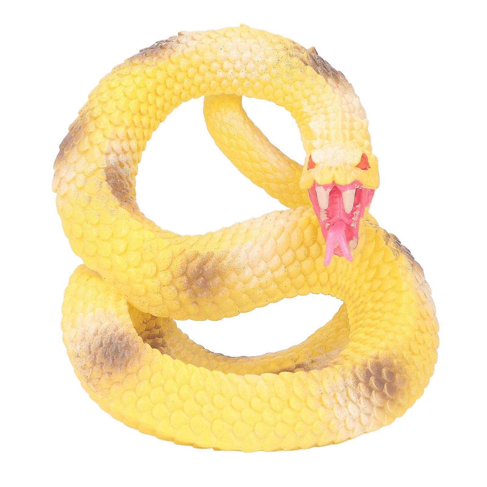 Large Snake Model Plastic Simulation Reptile Large Snake Figure for Halloween Decoration