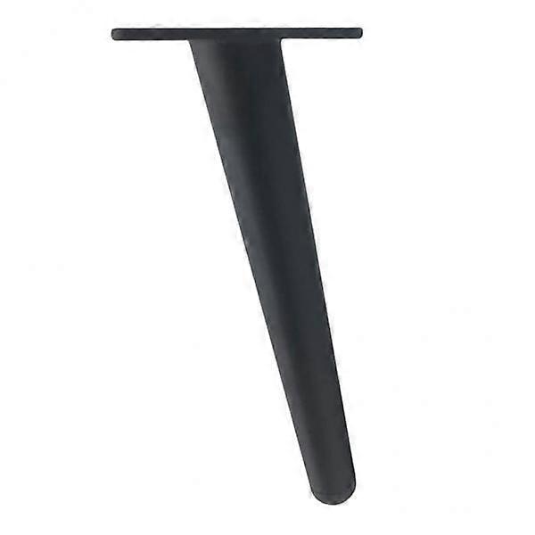 4xIron Sofa Legs Replacement Slanted Feet Black 30cm