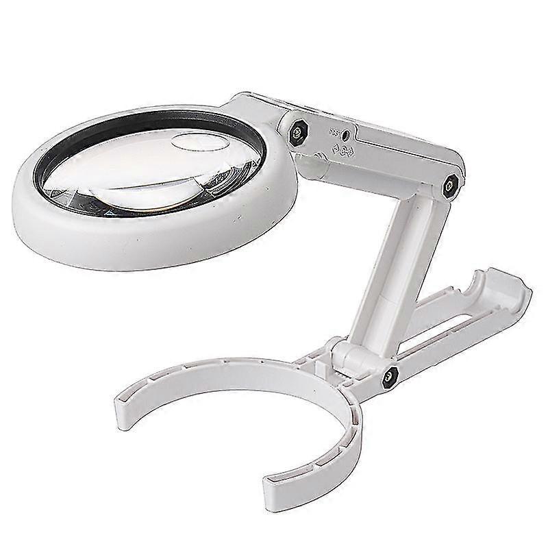 1 Pcs 5x 11x Handheld Magnifier, Magnifying Glasses With 8 Leds, Lighted Pocket Magnifier Desktop Magnifying Glass For Elderly And Children