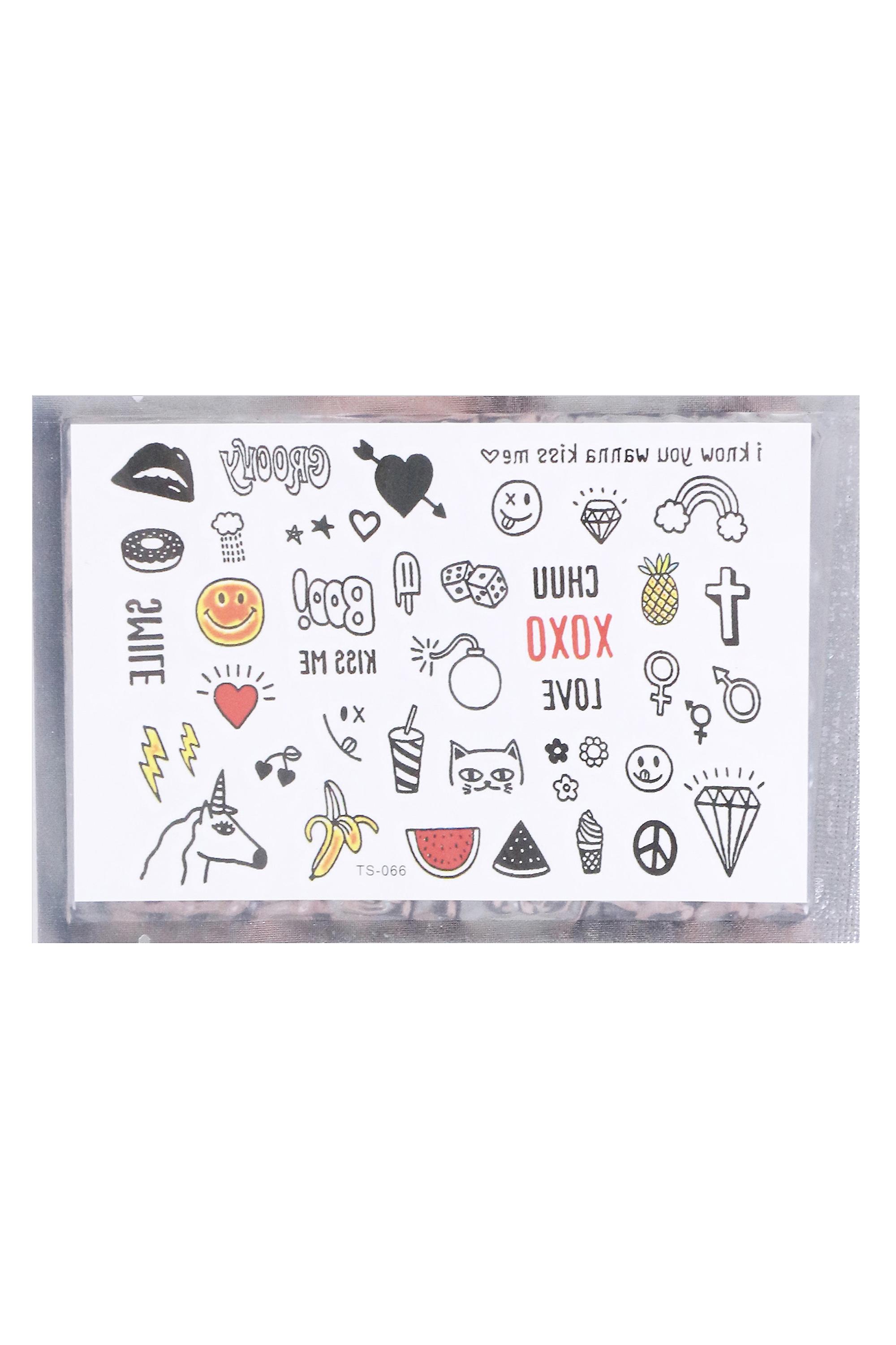 Lovemystyle Transfer Hand Tattoos With Black Doodle Drawings