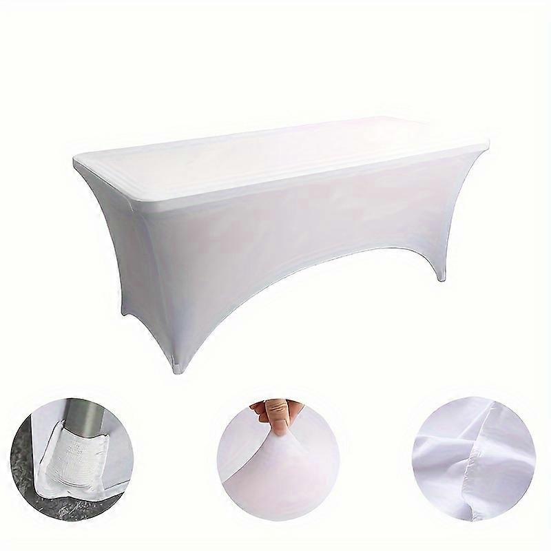 1pc Spandex Tablecloth, Suitable For Parties, Banquets, Weddings And Events, Outdoor Patio Furniture Set, 4ft/6 Ft/8 Ft