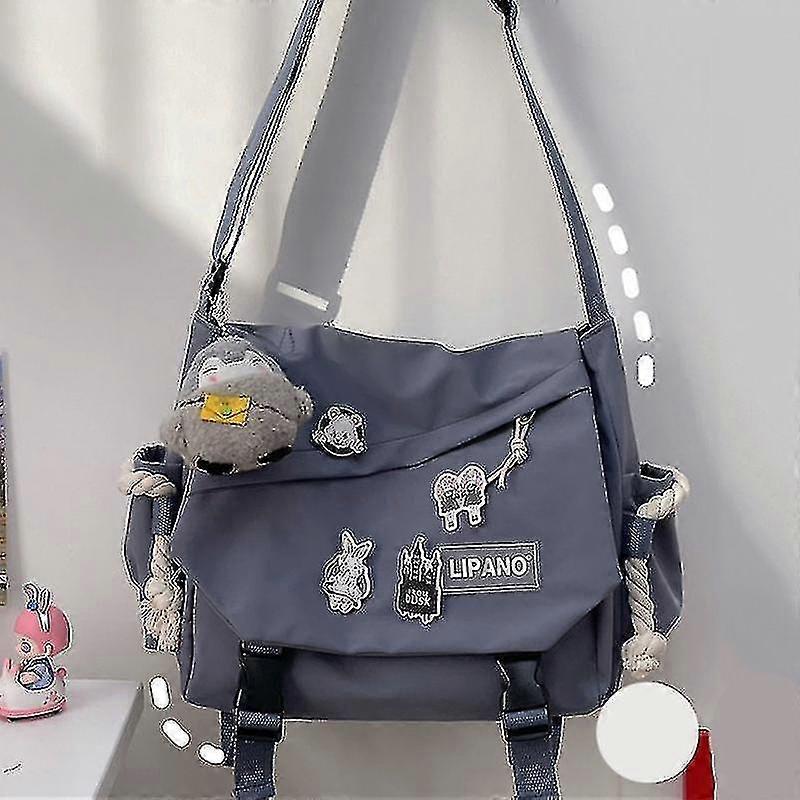 Large Capacity Retro Messenger Bag for Men - Lightweight Shoulder Bag with Adjustable Strap