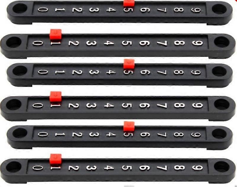 6Pcs Football Table Edge Series Mini Billiard Edge Scorer Pointers and Number Strip Table Games Counter