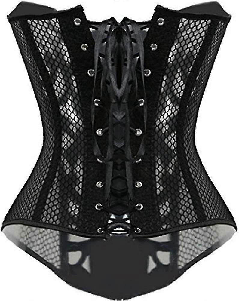 Corset Minceur Satin Kelvry - Bustier Lacé Avec Baleines, Ventre Plat - String Assorti Inclus