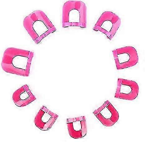 26 Adet (10 Boyut) Yeniden Kullanılabilir Yumuşak Plastik Oje Kalıp, Dökülme Geçirmez Manikür Koruyucu Araçları