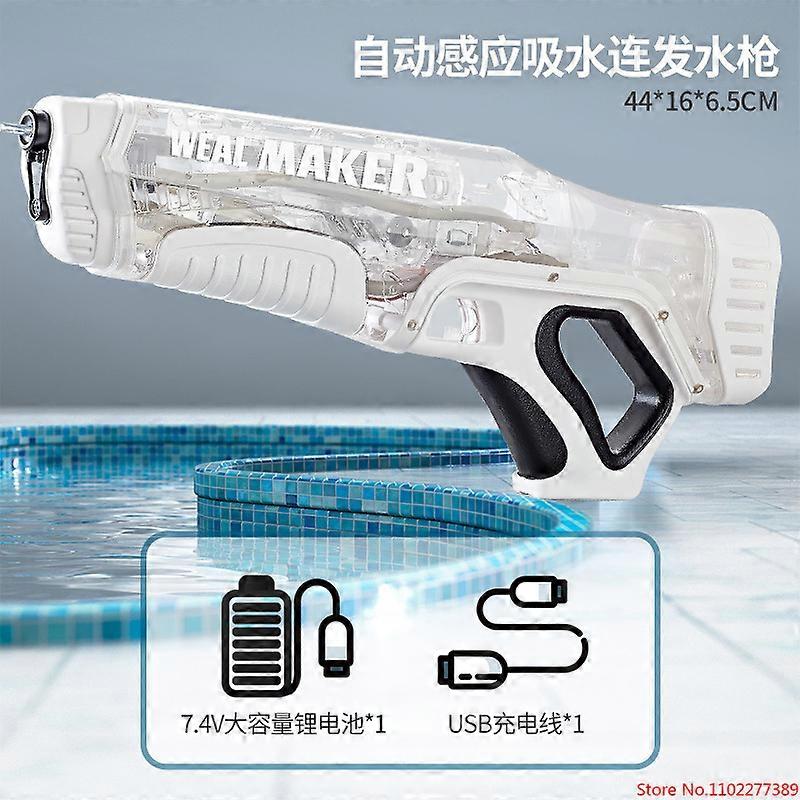 夏のビーチパーティー水玩具水スプレーガン新しい大型電気自動吸水ゲームウォーターガン