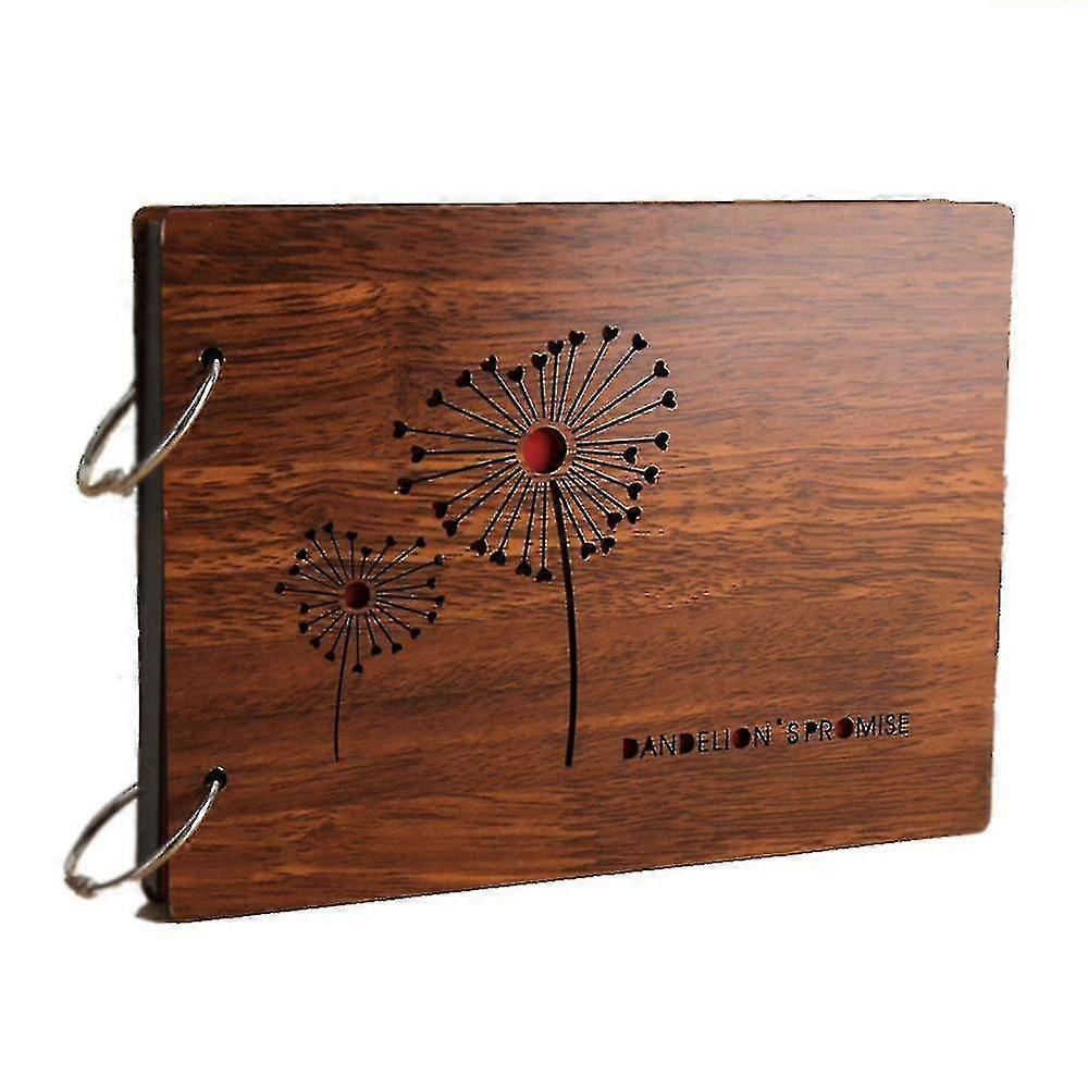 DIYフォトアルバム、ライフは旅のスクラップブック、アニバーサリーブック、22 X 16 Cm、8インチ(タンポポの約束)