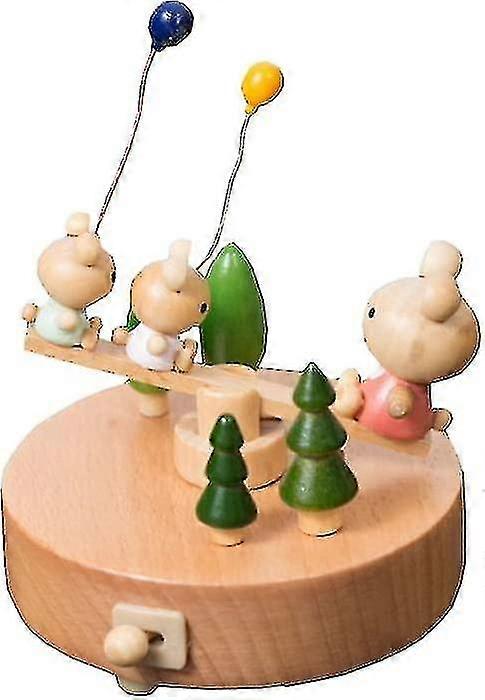 オルゴールの木工オルゴールとオルゴール「シーソー」