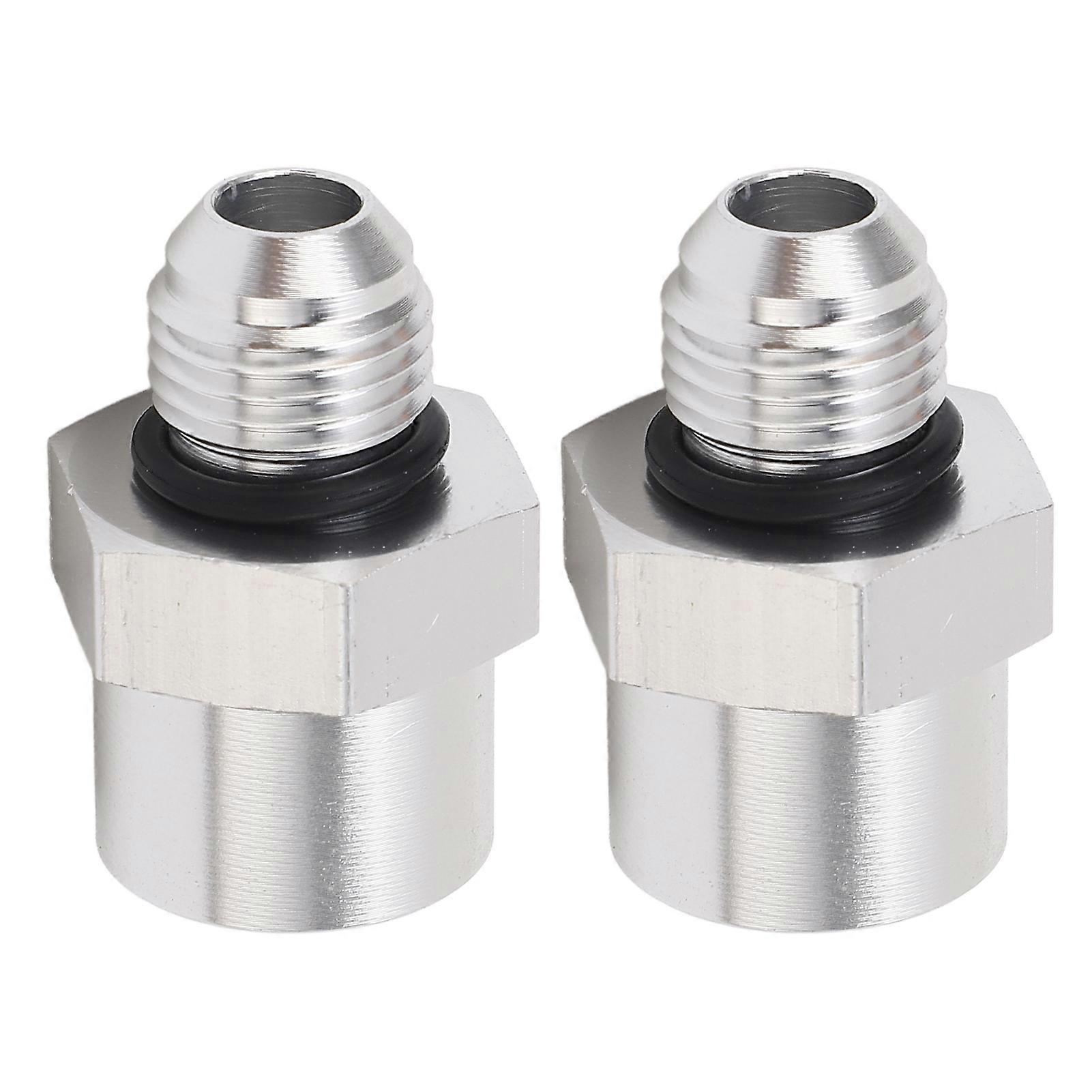 1Pair Fuel Hose Line Adapter M16X1.5 Female Thread to AN6 Male Thread Fuel Adapter Thread Connector for Pipeline