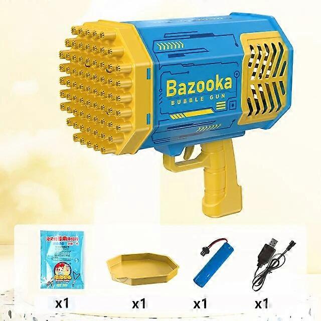 Soap Bubbles Gun Rocket 69 Holes Bubbles Machine Gun Launcher Automatic Blower Soap Toys For Kids Children Gift Pomperos ToysBubble Blowing Toys
