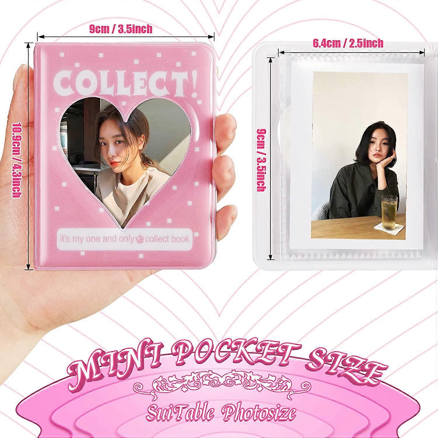 Porte-carte photo Kpop de 3 pouces, 2 pièces album photo, petit mini