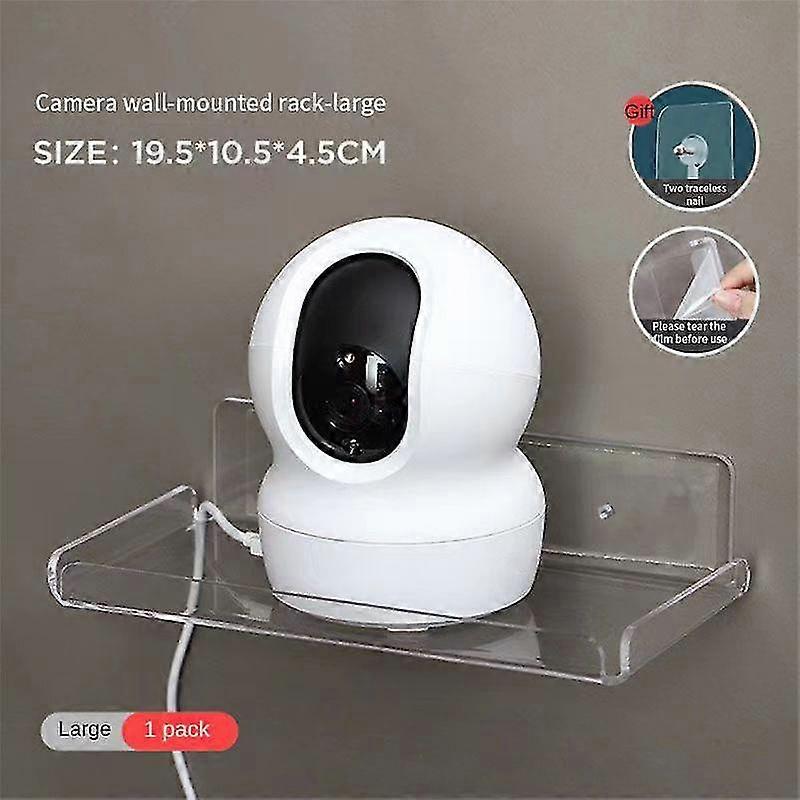 Wall Mount Shelf Plastic Camera Shelf Top Box Transparent Storage Stand For Phone