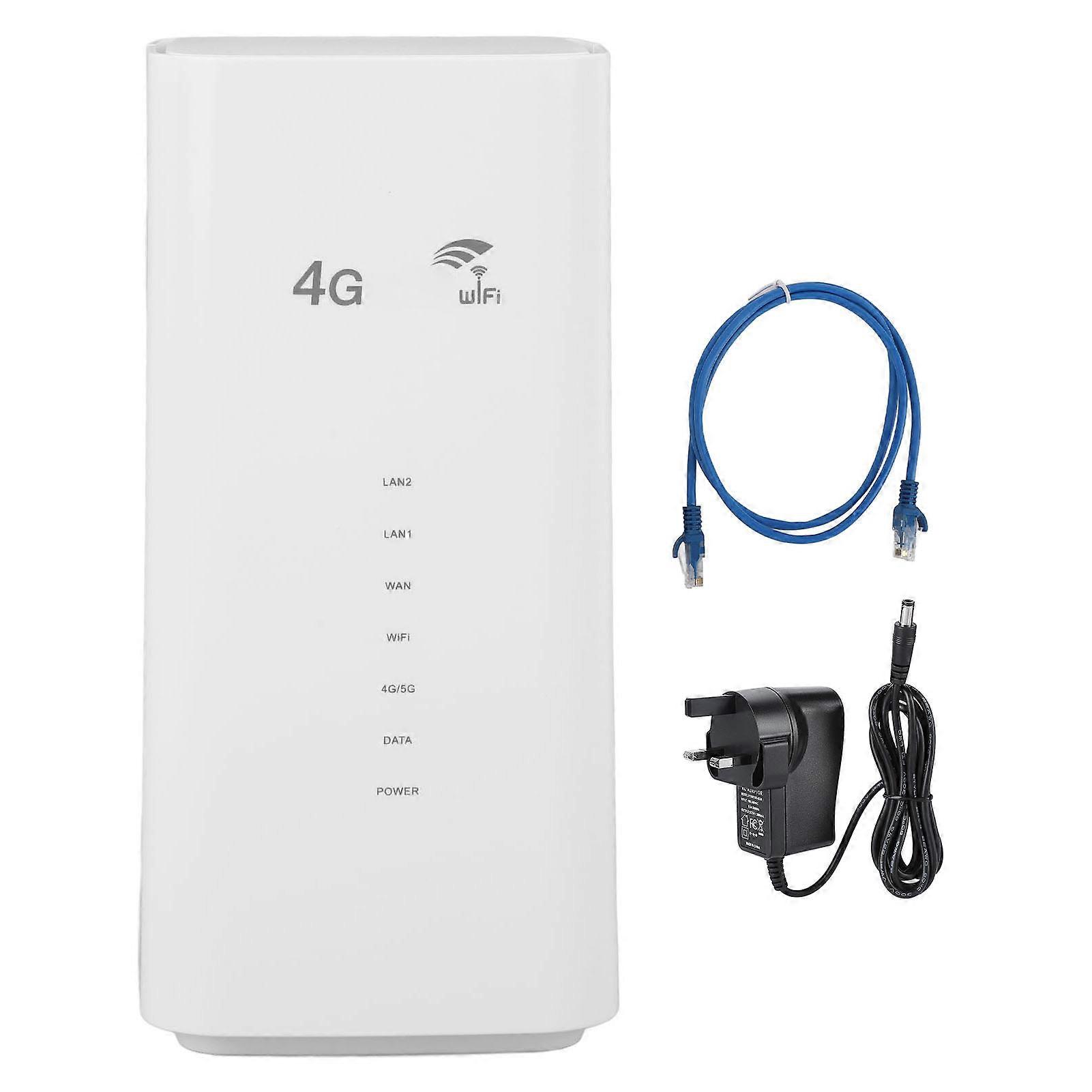 4G LTE WiFi Router 300Mbps Unlocked Mobile Hotspot Wireless Internet Router with SIM Card Slot Global Version CPF101-5 CPE UK Plug 100-240V