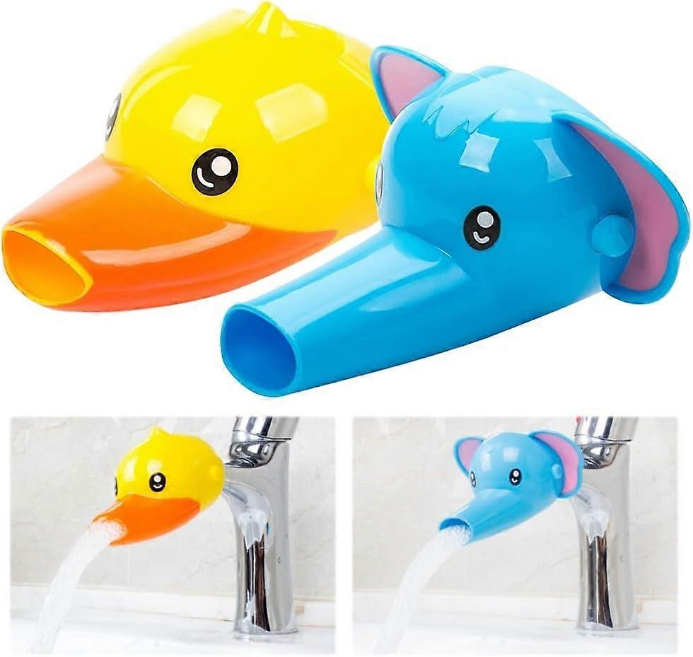 موسع صنبور الاطفال ، 2 قطعة موسع صنبور أطفال ، تمديد صنبور مياه الطفل ، أطفال بلاستيك أطفال