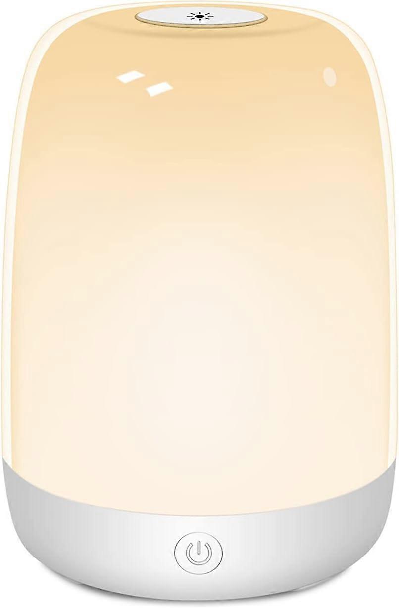 Night Light, Smart Bedside Table Light, Touch Control, Dimmable, With USB Rechargeable, Portable, Co