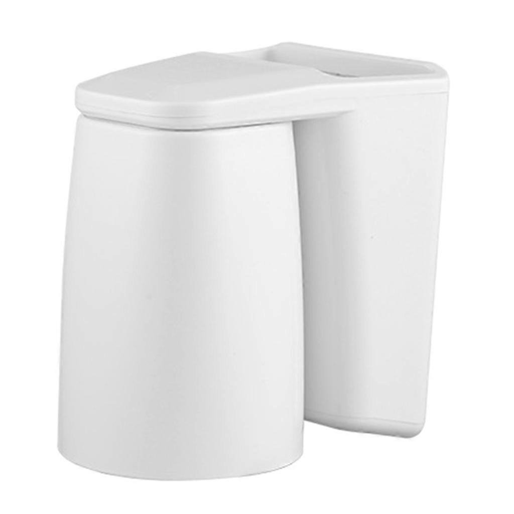 Plastic Organizer for Toothpaste Toothbrush Draining Design Easy Installation