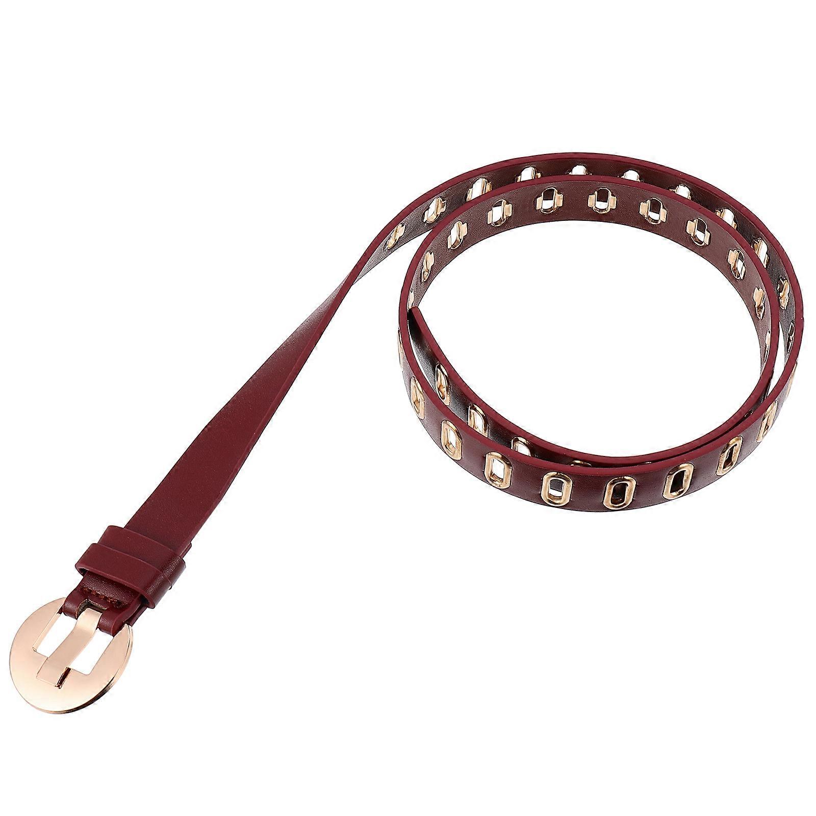 1 st midjebälte i PU-läder, modernt läderbälte för kvinnor och flickor