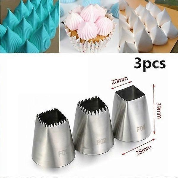 3PCS  Square flower mouth