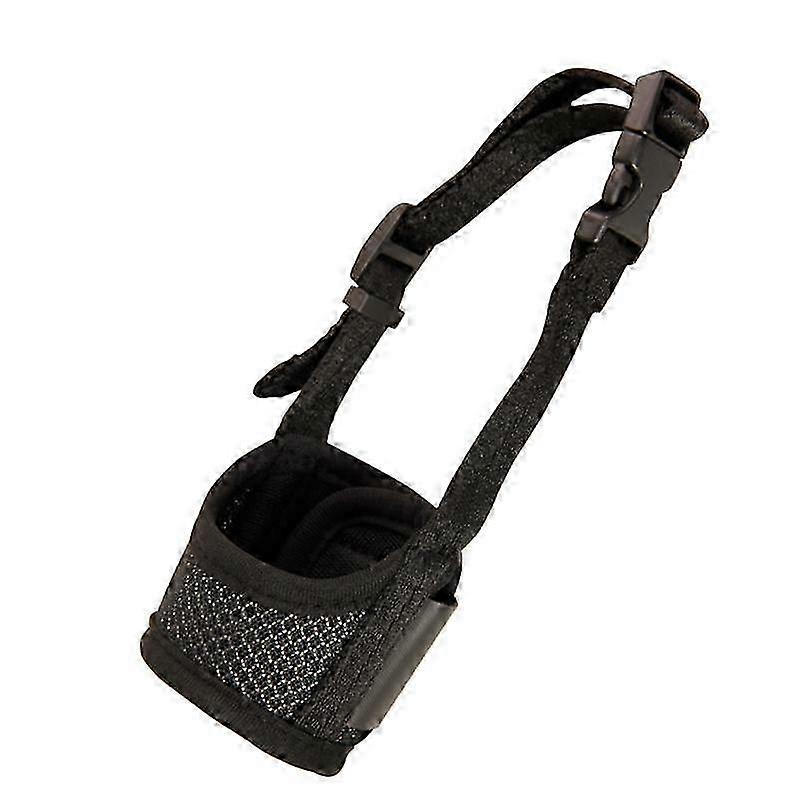 Dog Muzzle, Prevent Biting, Barking and Chewing Adjustable Breathable Mesh Soft Fabric Dog Muzzle Allows Panting 12-15cm