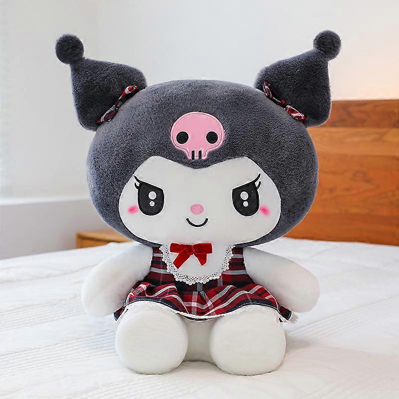 20 / 30cmグリッドスカート悪魔バージョンクロミKT猫メロディぬいぐるみ子供休日の装飾枕ギフト